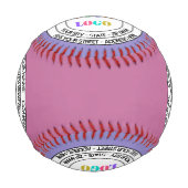文字カスタムロゴ名アドレスウェブサイトベースボール 野球ボール (正面)