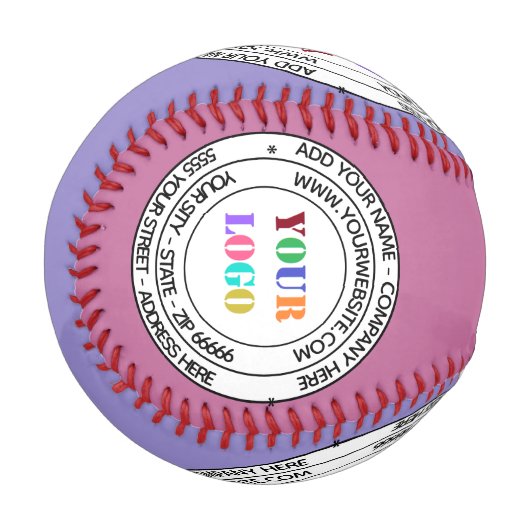 文字カスタムロゴ名アドレスウェブサイトベースボール 野球ボール (正面左)