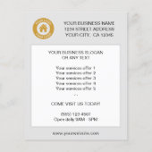 文字カスタムロゴ広告宣伝提供チラシ チラシ (裏面)