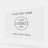 文字カスタムロゴ・販売促進会社 アクリルサイン (傾斜)