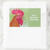 文字カスタムロスター 長方形シール (バッグ)