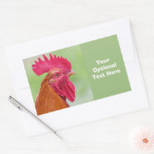 文字カスタムロスター 長方形シール (封筒)