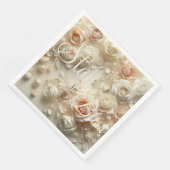 文字カスタムロマンチックなフローラアートとバラ (コーナー)