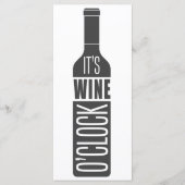 文字カスタムワインメニューカード メニュー (正面)