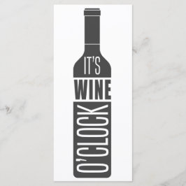 文字カスタムワインメニューカード メニュー