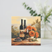 文字カスタムワインラバーズ 招待状 (スタンド正面)