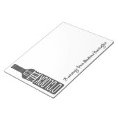 文字カスタムワイン引用文 ノートパッド (アングル)