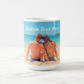 文字カスタム付きフォトコーヒーマグギフト コーヒーマグカップ (中央)