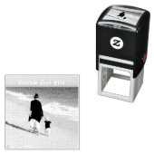 文字カスタム付きフォトスタンプあなた自身のデザイン セルフインキングスタンプ (インサイチュ)