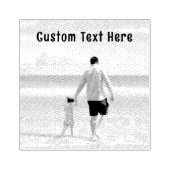 文字カスタム付きフォトラバースタンプ ラバースタンプ (インプリント)