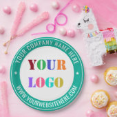 文字カスタム会社のロゴとビジネス紙プレート ペーパープレート (パーティー)