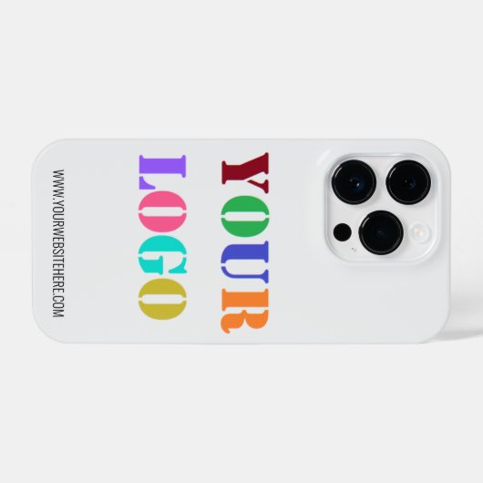 文字カスタム会社のロゴとビジネスiPhoneケース iPhoneケース (裏面横)