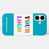 文字カスタム会社のロゴとiPhoneケースのテンプレート Case-Mate iPhoneケース (裏面 (横))