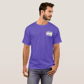 文字カスタム会社ロゴとビジネスTシャツ Tシャツ (正面フル)