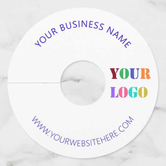 文字カスタム会社ロゴとワイングラスラベル ワイングラスタグ (裏面)