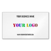 文字カスタム会社ロゴ及び名刺マグネット マグネット名刺 (正面)