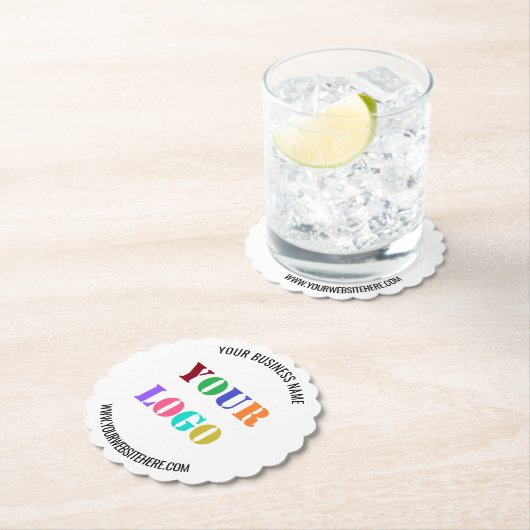 文字カスタム会社ロゴ紙コースター ペーパーコースター (インサイチュ)