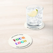 文字カスタム会社ロゴ紙コースター ラウンドペーパーコースター (インサイチュ)