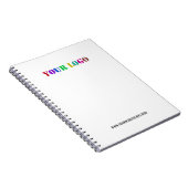 文字カスタム会社ロゴ・ビジネス手帳 ノートブック (右側)