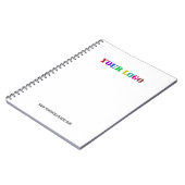 文字カスタム会社ロゴ・ビジネス手帳 ノートブック (左側)