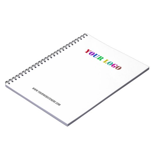 文字カスタム会社ロゴ・ビジネス手帳 ノートブック (左側)