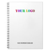 文字カスタム会社ロゴ・ビジネス手帳 ノートブック (正面)