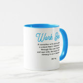 文字カスタム作業ベスティーおもしろいコワーカーギフト作業 マグカップ (正面右)