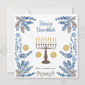 文字カスタム光の伝統:水色 シーズンカード (正面)