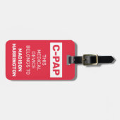 文字カスタム医療機器 ラゲッジタグ (正面横)