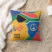 文字カスタム南アフリカ クッション (ブランケット)