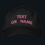 文字カスタム名帽子あなたの刺繍野球キャップ 刺繍入りキャップ<br><div class="desc">簡単パーソナライズされた文字/ネーム帽子 – テキストの追加/名前/ロゴ/詳細 – 色の選択/サイズ/フォント – あなたの野球帽ユニーク子/ギフトを作る：)</div>