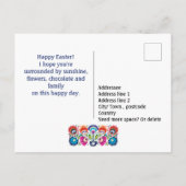 文字カスタム復活祭の民俗学 ポストカード (裏面)