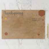 文字カスタム感謝祭の涙遠くにランチョンマット ペーパーパッド (インサイチュ)