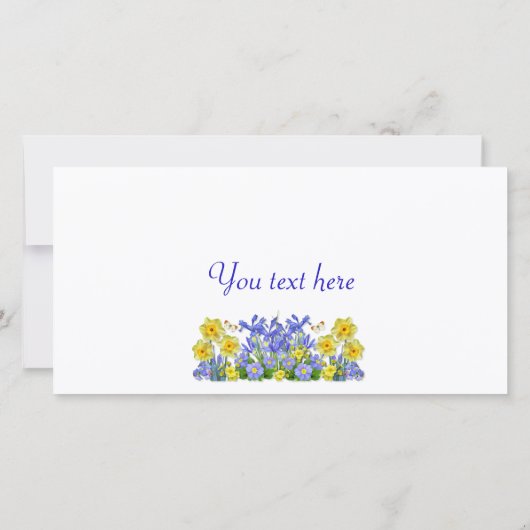 文字カスタム春の花と蝶 (裏面)