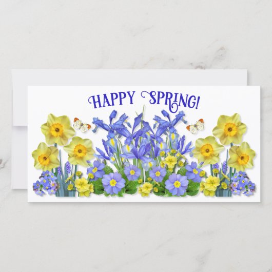 文字カスタム春の花と蝶 (正面)