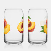 文字カスタム桃 ガラス缶 (右)