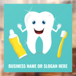 文字カスタム歯科 ウィンドウサイン