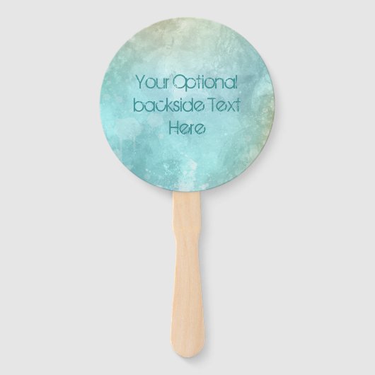 文字カスタム水の色スプラッシュハンドファン ハンドファン (裏面)