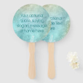 文字カスタム水の色スプラッシュハンドファン ハンドファン (正面&裏面)