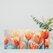 文字カスタム水の色チューリップ (スタンド正面)