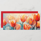 文字カスタム水の色チューリップ (正面/裏面)