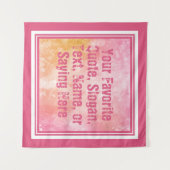 文字カスタム水カラスプラッシュタペストリー タペストリー (正面(横))