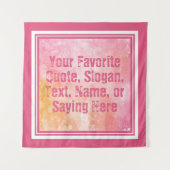 文字カスタム水カラスプラッシュタペストリー タペストリー (正面)