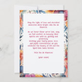 💀文字カスタム永遠お祝いグリーティングカード (裏面)