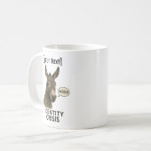 文字カスタム混乱ロバ コーヒーマグカップ (正面左)