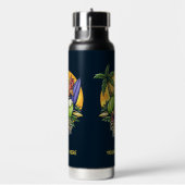 文字カスタム熱帯夏パーティー ウォーターボトル (右面)