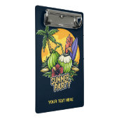 文字カスタム熱帯夏パーティー ミニクリップボード (アングル)