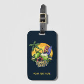 文字カスタム熱帯夏パーティー ラゲッジタグ (正面縦)