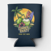 文字カスタム熱帯夏パーティー 缶クーラー (正面)