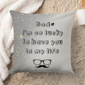 文字カスタム父の日装飾用クッション クッション (ブランケット)